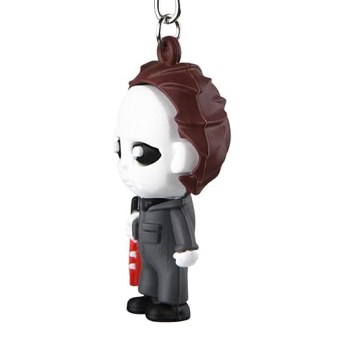 Halloween Skull Keychain Horror Movie Key Rings with Plush & Small Bell ﻿ thumbnail 6