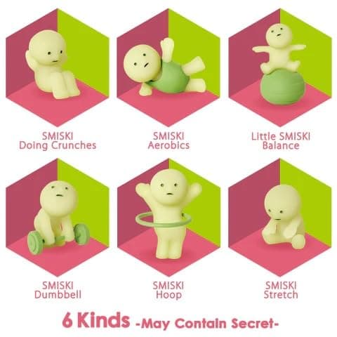 Smiski Dreams Glow in The Dark Figure, Exercising Series, Random Style, 1 Pack thumbnail 2