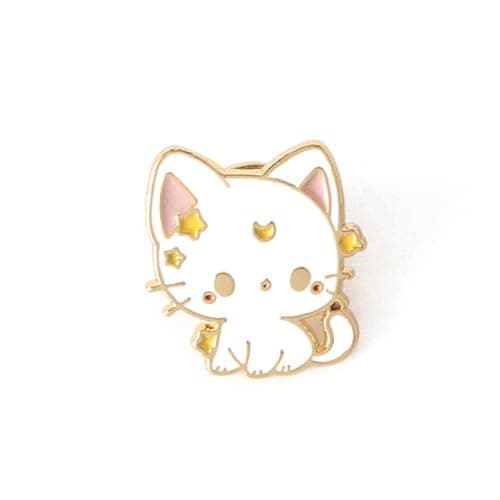 2pcs Anime Cat Brooch Pins For Women Enamel Pins for Backpacks Clothing Jackets Hats Cat Decoration Lady Gifts thumbnail 7