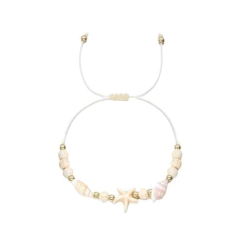 Shell Bracelets for Women Boho Seashell Rope Bracelet Beach Bracelets for Women Starfish Bracelet Suffer Beach Jewelry thumbnail 8