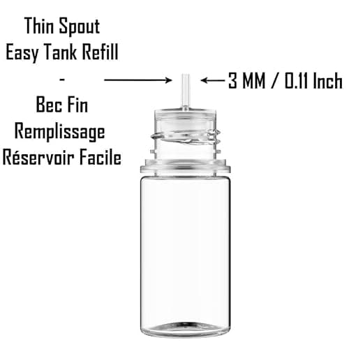 12 x 1OZ /30ML Bottles E liquid Empty Dropper Plastic Eliquid Chubby Unicorn Squeezable e-Cigarettes eCigs + 10 labels for Vaping Ink Food Grade Oil Paints 1 OZ 30 ML thumbnail 4