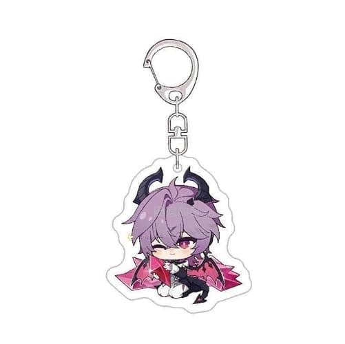 6pcs Gen Shins Acrylic Keychain - Durins Chibi Figure Keyrings - Durin Cosplay Accessories for Fans thumbnail 5