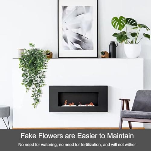 3Pcs Artificial Plants Artificial Hanging Plants,Vines Mandala Pea Eucalyptus Leaf Pseudoplant for Office Farmhouse Home Decor, Indoor Outdoor Wedding Home Decoration thumbnail 6
