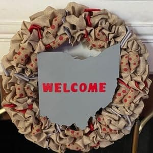 Unfinished Wood Ohio Shape State Craft up to 46" DIY 5" / 1/4" thumbnail 5
