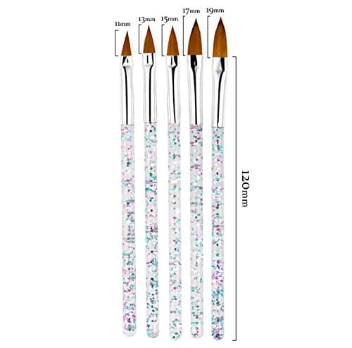 Artdone 31pcs Nail Art Brushes, Nail Art Tool Set, Dotting Tools, Dust Brush,Striping Brushes for Long Lines, Drawing Pen For Gel Polish Design supply - 31pcs thumbnail 3