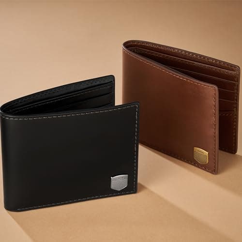 Fossil Men's Hayes Leather Bifold Wallet with Flip ID Window thumbnail 6