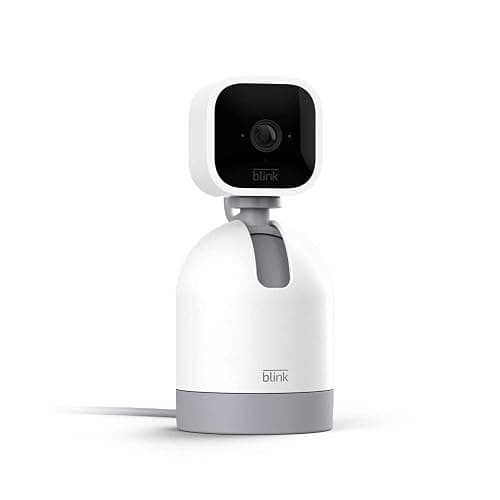 Blink Mini Pan-Tilt Camera (newest model), Rotating indoor plug-in smart security camera, two-way audio, HD video, motion detection, Works with Alexa (White) - Image 1