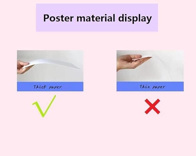 Baosai Posters 8 Sheets Wall Poster Room Decoration 16" X 11"(Yellow) - Yellow thumbnail 4