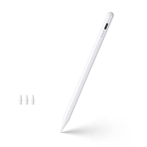 Pencil for Apple, Stylus Pen for iPad A16 11th/10th/9/8/7/6 Generation, iPad Pro M4 13"/11"/12.9", iPad Air M3/M2/5/4/3 Gen, iPad mini A17 Pro 7/6/5, Palm Rejection & Tilt Sensitivity (White) - Image 1