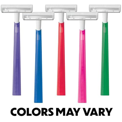 BIC Silky Touch Women's Disposable 2-Blade Razors, Travel Covers, College Dorm Room Essentials and First Apartment Must-Have, 40-Pack thumbnail 2