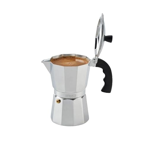 Aluminum Stovetop 6-cup Espresso Maker (B120-43V), Silver - Image 1