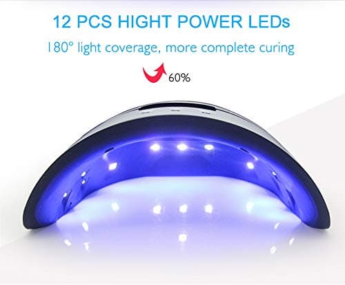 LED UV Nail Lamps for Gel Nail Polish Nail Dryer Curing Lamp with 3 Timers Auto Sensor LED Digital Display USB Plug Carry Convenient thumbnail 4