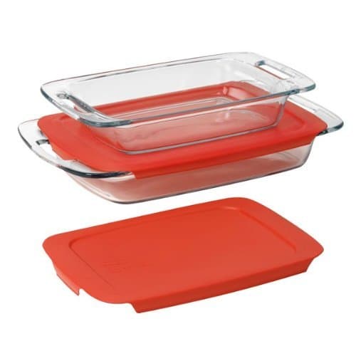 Pyrex Easy Grab 4-Piece Glass Bakeware Set thumbnail 3