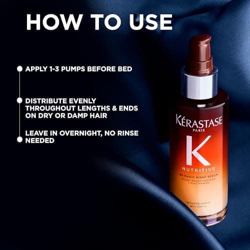 Kerastase Nutritive 8H Magic Night Serum - Overnight Treatment for Dry Hair, Enhances Shine, With Plant-Based Proteins thumbnail 5