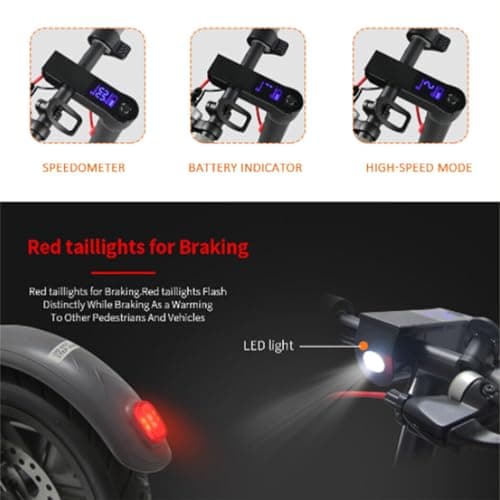 8.5" Adult Electric Scooter, 900W Motor, 36V 7.8Ah Battery,35KM/H Max Speed, Long Range Folding E-Scooter for Urban Commuting with App (Black) thumbnail 8