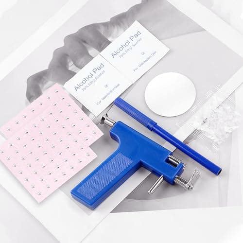 Professional Ear Piercing Kit with Safety Gun, Storage Case, Marking Pen, Alcohol Pads and Accessories thumbnail 5