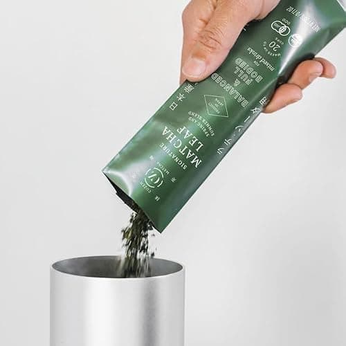 Matcha Maker Starter Kit/Sumi Black - an innovative at-home Matcha Machine that produces freshly ground matcha from organic Japanese tea leaves (Black) thumbnail 5