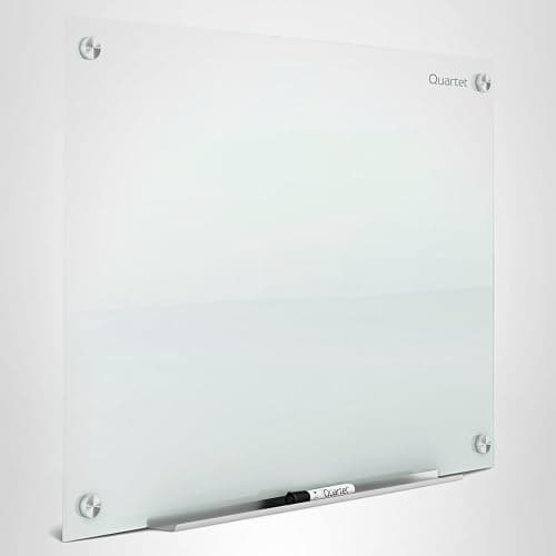 Quartet Magnetic Glass Dry Erase White Board, 48''W x 36''H Whiteboard, Infinity Frameless Mounting, White Surface (G4836W) thumbnail 11