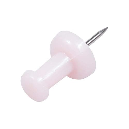 JAM PAPER Colorful Push Pins - Baby Pink Pastel Pushpins - 100/Pack thumbnail 4