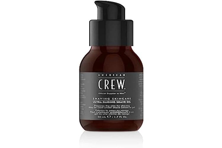 AMERICAN CREW – Ultra Gliding Shave Oil, 50 ml, Öl als Rasurvorbereitung, Rasieröl für einen weichen Bart & gepflegte Haut, mit Anti-Aging Effekt, Produkt für eine angenehme Rasur - Image 1