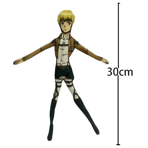 Eren Jaeger Plush Built-in Wire Frame Anime Twistable Plush Figure Hange Zoe Armin Arlert Soft Stuffed Aniaml Pillow thumbnail 2