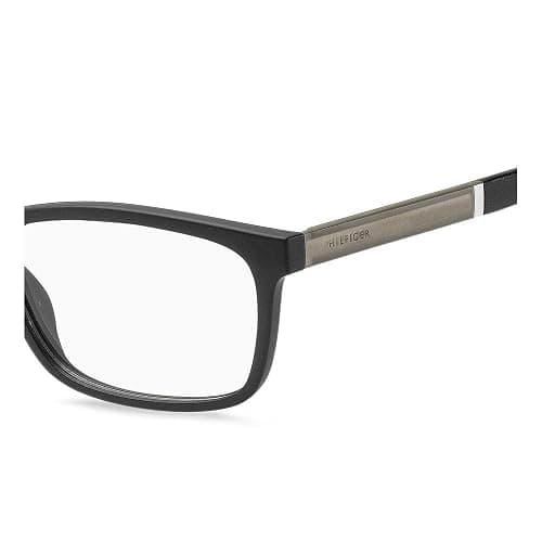 Tommy Hilfiger Plastic Rectangular Eyeglasses 55 0003 Matte Black thumbnail 3