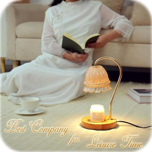Candle Warmer Lamp for Jar Candles, Electric Candle Warmer with Timer, 2 Bulbs, Dimmable Wax Melter Light, Scented Candle Diffuser Lamp, Flameless Home thumbnail 5