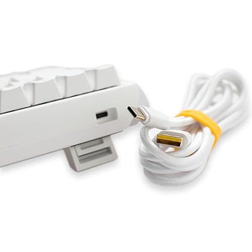 Ducky One 3 Mini Pure White 60% Hotswap RGB Mechanical Keyboard (Cherry MX Brown) thumbnail 4