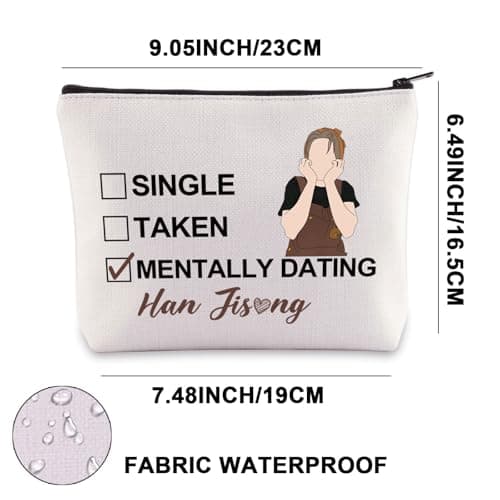 JNIAP Stay Han Makeup Bag Stay Quokka Gifts Single Taken Mentally Dating With Han Gifts Stay Member Gifts (WITH HAN mb) thumbnail 2