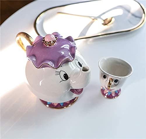 GZHaiTuoSi Cartoon New Beauty And The Beast Teapot Mug Mrs Potts Chip Tea Pot Cup One Set Lovely & set thumbnail 7