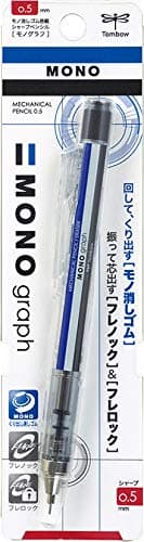 Tombow Mono Graph Shaker Mechanical Pencil 0.5mm, Pattern Body (SH-MG) thumbnail 3