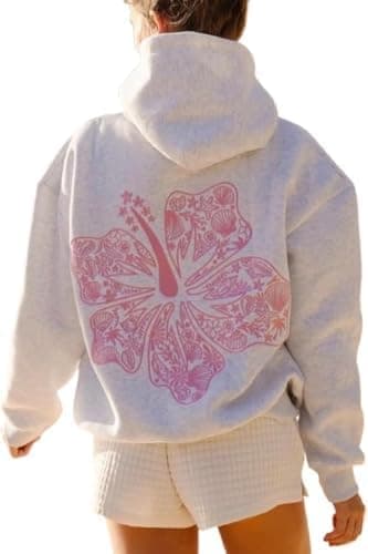 Graphic Hoodies Women Y2k Oversized Sweatshirt Long Sleeve Pullover Sweater Cute Hooded Preppy Top Aesthetic Shirts L/L thumbnail 2