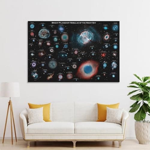 YLJAPOS Planetary Nebulae Galaxy Solar System Poster Astronomy Outer Space Canvas Wall Art Aesthetic Decorative Painting Living Roomstylestyle 12x18inch(30x45cm) thumbnail 4