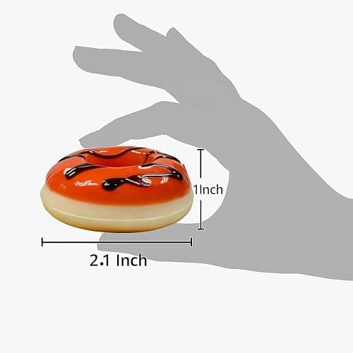 GiftExpress 6 pcs Realistic Artificial Toy Donuts, Scented Fake Donuts, Assorted Realistic Doughnuts Toy Cakes Fake Desserts Decoration Toys, Valentine bv Donut Party Decoration, Prop Food thumbnail 3