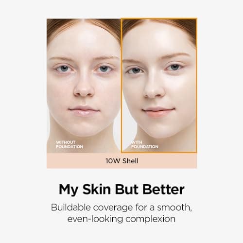 JUNG SAEM MOOL Essential Skin Nuder Cushion | Natural Finish, Buildable Coverage Cushion Foundation by Korean Makeup Artist (Mini, 0.17 Fl Oz), 10W Shell thumbnail 6