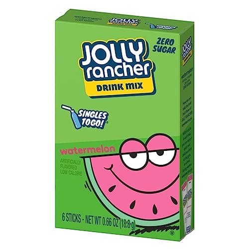 Jolly Rancher SINGLES TO GO! Drink Mix WaterTok Bundle - Blue Raspberry, Green Apple, Watermelon and Cherry Drink Mix thumbnail 6