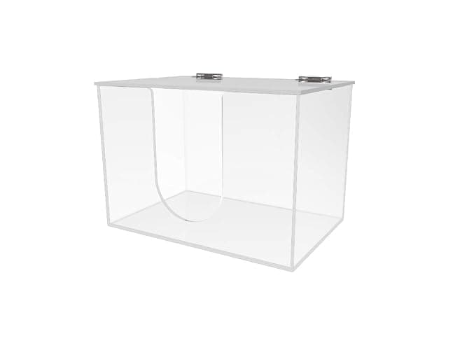FixtureDisplays® W8.7 x D5.8 x H6.0 Multi-Purpose Clear Acrylic Dispenser Storage Box 10065-NF thumbnail 4