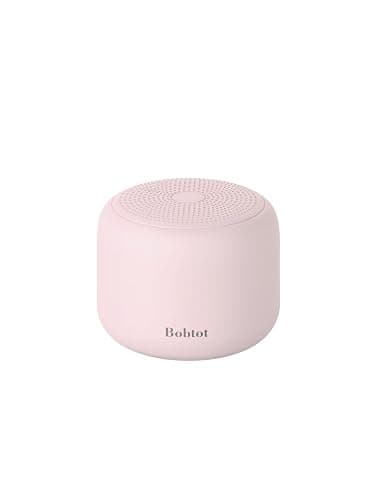 Bobtot Portable Bluetooth Speakers with Strap Easy to Carry, Wireless IPX5 Waterproof Mini Speaker with Loud Stereo Sound, 20 Hours Playtime, Rechargeable Battery, Built-in Microphone, Pink - Image 1