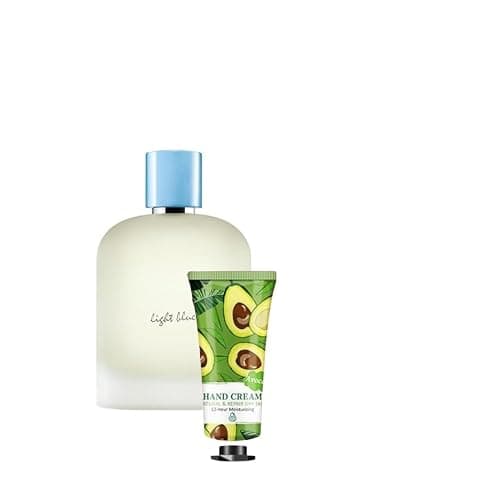Bundle- Dolce & Gabbana Cologne For Men Light Blue Pour Homme Eau de Toilette 6.7 Oz with Mini Hand Cream - Image 1