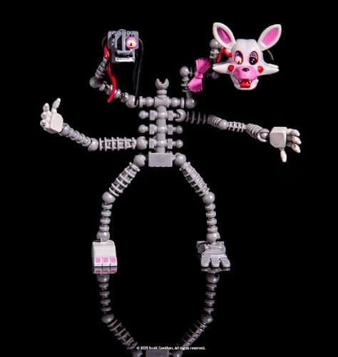 Jazwares Five Nights at Freddy’s Mangle - 5-Inch Articulated Figure with Jumpscare Feature and Glow-in-The-Dark Eyes thumbnail 3