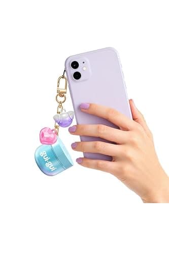 GUI GUI Mini Slime Jar Keychain – 4 Pack Tiny Scented Slime Jars with Charms & Clip | Gloss, Clear, Butter & Cloud Slime Assortment | Collectible Slime Keychains for Kids thumbnail 2