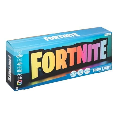 Paladone Fortnite RGB Colour-Changing Logo Light – Officially Licensed Gaming Lamp with Remote Control, Wall or Desk Display, USB Powered Décor for Gamers thumbnail 5