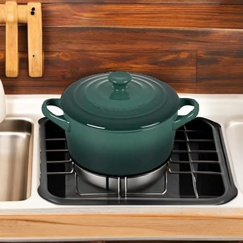 Le Creuset Stoneware Mini Round Cocotte, 14 oz., Artichaut thumbnail 8