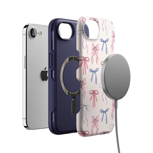 Casely iPhone 17e Case | Coquette Girlie | Pastel Bows | Bold Protective Design | Compatible with MagSafe thumbnail 4