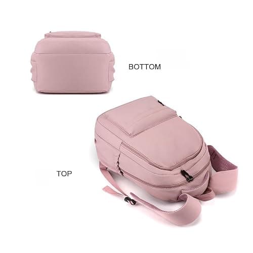 School Bags for Girls, Lightweight Backpack School Bags for Girls Secondary School, Waterproof Rucksack Aesthetic School Backpacks Casual Daypack for Kids, Women, Men, College Travel Work Bag - Black thumbnail 5