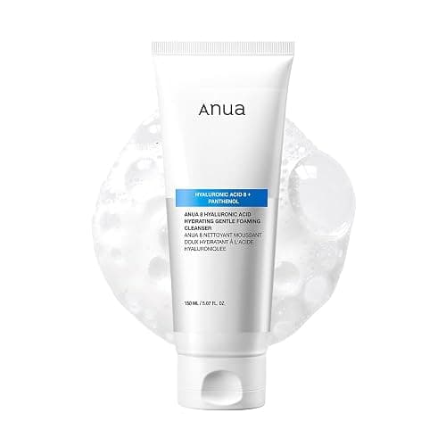ANUA Gentle Foaming Cleanser 5.07 fl oz (150ml) - with Hyaluronic Acid, Glycerin, Zinc, and Panthenol, Korean Face Wash for Dry Skin, Ideal for Double Cleansing - Image 1
