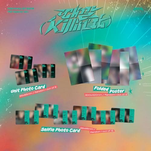 P1Harmony - 1st Album [Killin' It] (Superb Ver.) Out Box + Photo Book + CD-R + Thanks to Postcard + Folded poster + Sticker + Polaroid + Unit Photo Card + Selfie Photo Card + 3 Extra Photocards thumbnail 4