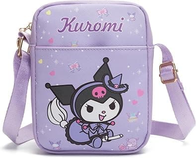 cute cartoon-themed mini crossbody bag, also a shoulder bag, features a cartoon pattern design - Image 1