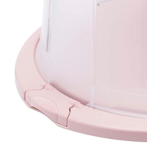 keeeper Runder Tortenbehälter mit Deckel, Ergonomischer Griff, Einfacher Transport von Kuchen, Ricardo, Nordic Pink (Rosa), 33,5 x 38 x 17 thumbnail 5