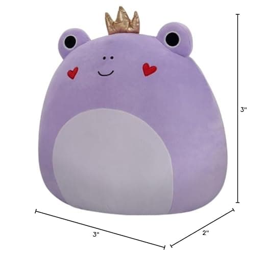 Squishmallows 3"" Valentines Clip-On Francine The Frog, Small thumbnail 2